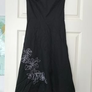 Forever 21 black strapless dress